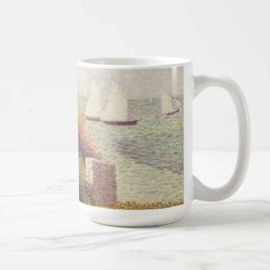ゲオルゲスピエールSeurat | La Rade de Grandcamp コーヒーマグカップ (右)