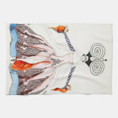 ゲオルゲスBarbierのアールデコのファッションの台所タオル キッチンタオル (横)