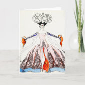 ゲオルゲスBarbierのアールデコのファッションの挨拶状 カード (正面)