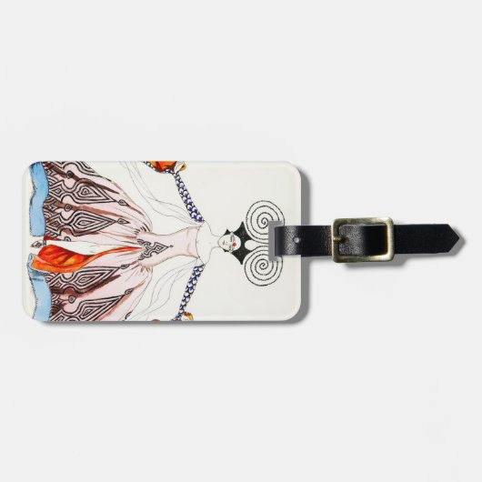 ゲオルゲスBarbierのアールデコのファッションの荷物のラベル ラゲッジタグ (正面横)