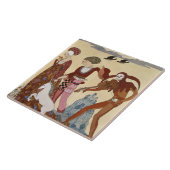 ゲオルゲスBarbier著中世場面 タイル (側面)