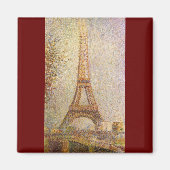 ゲオルゲスSeuratのヴィンテージのファインアート著エッフェル塔 マグネット (正面)