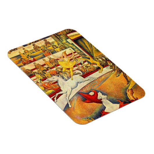 ゲオルゲスSeuratのヴィンテージの点描著サーカス マグネット (右側)