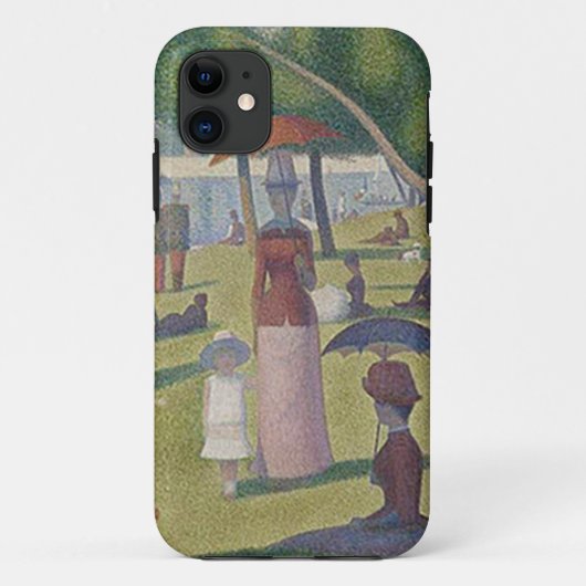 ゲオルゲスSeurat著日曜日の午後 Case-Mate iPhoneケース (裏面)