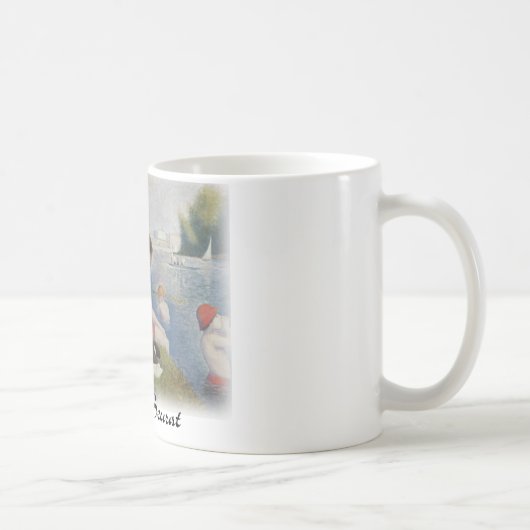 ゲオルゲスSeurat - Asnièresの水浴者 コーヒーマグカップ (右)