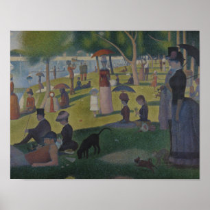 ゲオルゲスSeurat - LaグランデJatteの日曜日 ポスター