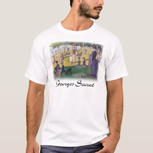 ゲオルゲスSeurat - LaグランデJatteの日曜日 Tシャツ (正面)