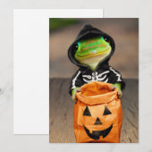 ゲコのスケルトン 招待状 (正面/裏面)