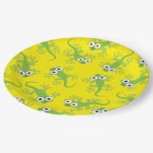 ゲコトカゲ誕生日パーティキュートキッズ紙プレート ペーパープレート (アングル)