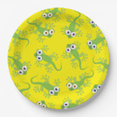 ゲコトカゲ誕生日パーティキュートキッズ紙プレート ペーパープレート (正面)
