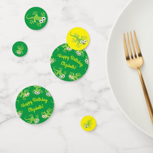 ゲコトカゲ誕生日パーティーかわいい子供たち コンフェッティ (グループ)