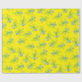 ゲコトカゲ誕生日パーティーかわいい子供たち ラッピングペーパー (フラット)