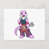 ゲコ as メカニック with レンチ ポストカード (正面)