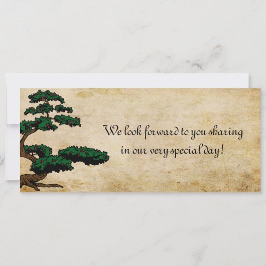 ゲシハボードパス結婚式招待状 招待状 (裏面)