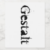 ゲシュタルト ワインラベル (シングルラベル)