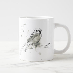 ゲシュチュラ鳥勉強 ジャンボコーヒーマグカップ