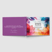 😍ゲスエレガントトブックAnemone Dreamscape結婚の ゲストブック (全面)