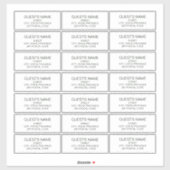 ゲスカスタムト住所 シールダークグリーン シール (シート)