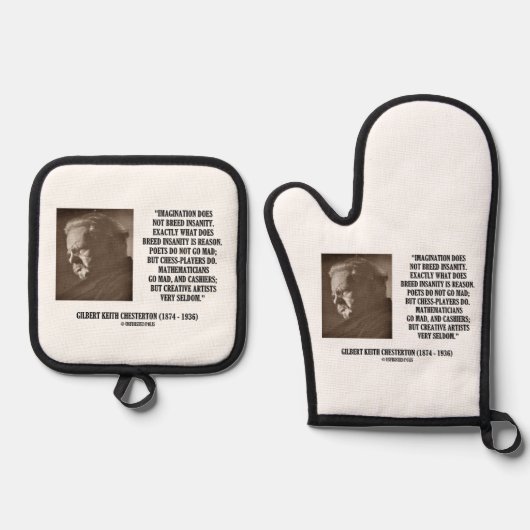 ゲスタートンイマジネーション精神病クリエイティブ 鍋つかみ&鍋敷きセット (正面)