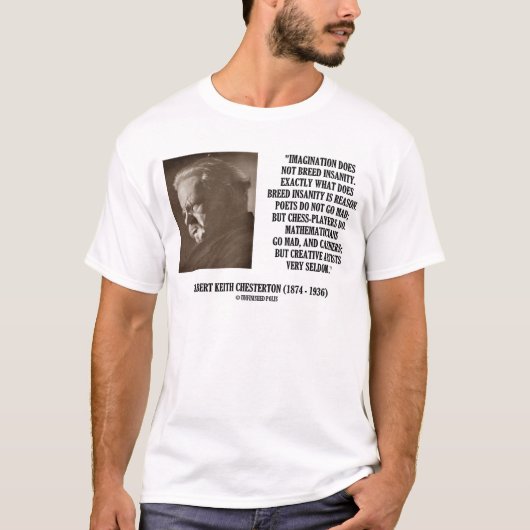 ゲスタートンイマジネーション精神病クリエイティブ Tシャツ (正面)