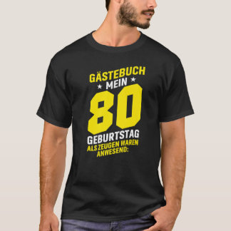 ゲステブクメイン80ゲバートスタグゲストブックゲストリストS Tシャツ