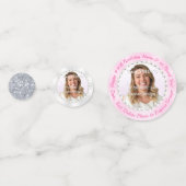 ゲストとケーキテーブルの誕生日用デコレーション コンフェッティ (正面)