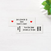 ゲストのためのドリンクトークンパーソナライズされた (デスク)