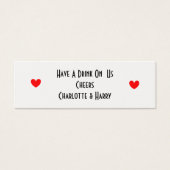 ゲストのためのドリンクトークンパーソナライズされた (正面)