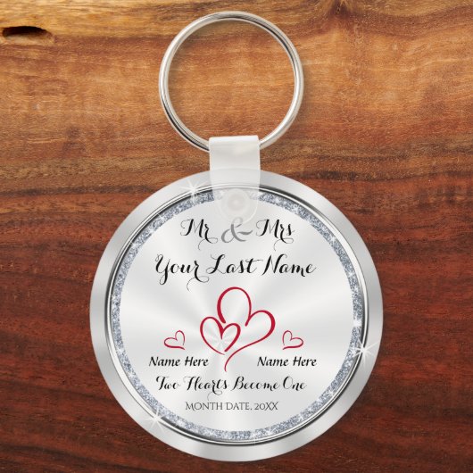 ゲストのためのミセスユニーク結婚式の引き出物 キーホルダー (正面)