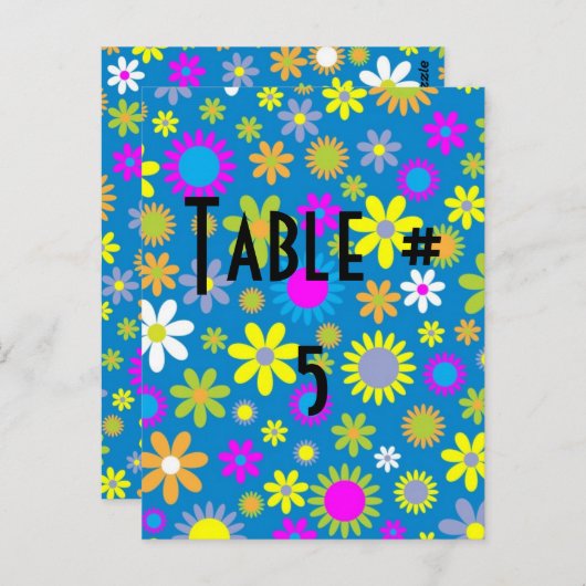 ゲストのテーブル数 ポストカード (正面/裏面)