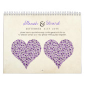 ゲストの印の本を結婚しているデキセドリン錠のバラ カレンダー (カバー)