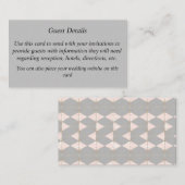 ゲストの明細カード エンクロージャーカード (正面/裏面)