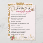 ゲストの検索 招待状 (正面/裏面)