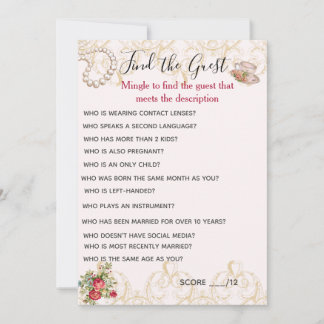 ゲストの検索 招待状