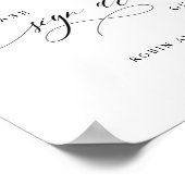 ゲストの「サインのまわりに」ボード、自然開花サイン ポスター (角)