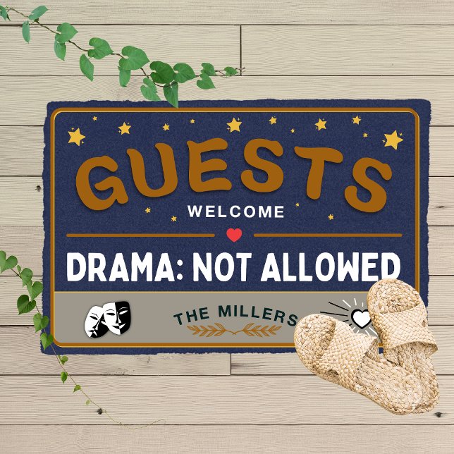 ゲストへようこそ – 家族のためのドラマは許可されない ドアマット (クリエイターアップロード済み)