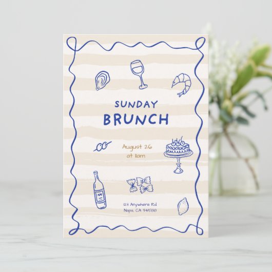 ゲストをスタイル 招待状 (スタンド正面)