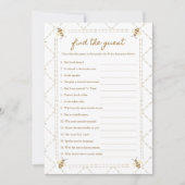 ゲストを探せ ハニービー ベビーシャワー ゲーム カード (正面)