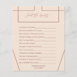 ゲストを探せ 私のスパイ アイボリー ピーチ ウェディング ゲーム チラシ