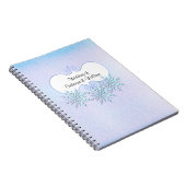 ゲストを結婚する冬の雪片は署名します ノートブック (右側)