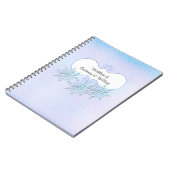 ゲストを結婚する冬の雪片は署名します ノートブック (左側)