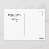 ゲストウェルカムグリーンアガベ葉の写真南西 ポストカード (裏面)