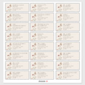 ゲストエレガント住所 シール (シート)