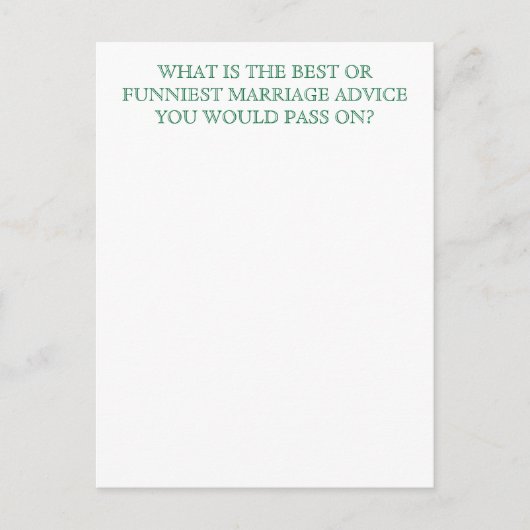 ゲストエンターテイメントカード アドバイスカード (正面)