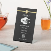 ゲストカスタムwifiの個人用設定 台座サイン (インサイチュ)