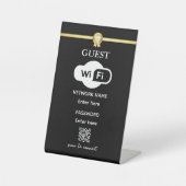 ゲストカスタムwifiの個人用設定 台座サイン (正面)