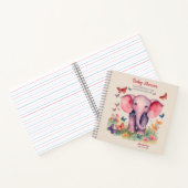 ゲストギフトリスト赤ちゃんシャワー ノートブック (内部)