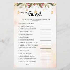 ゲストクリスマスブライダルシャワーゲームカードF チラシ