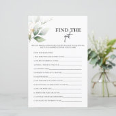 ゲストグリーンリーブライダルシャワーゲームを見つける (スタンド正面)