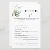 ゲストグリーンリーブライダルシャワーゲームを見つける (正面/裏面)